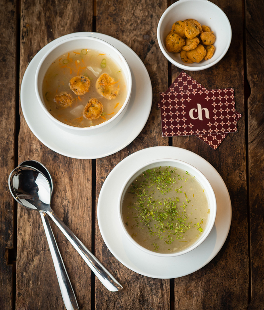 CLEAR VEGETABLE DHOKLI SOUP