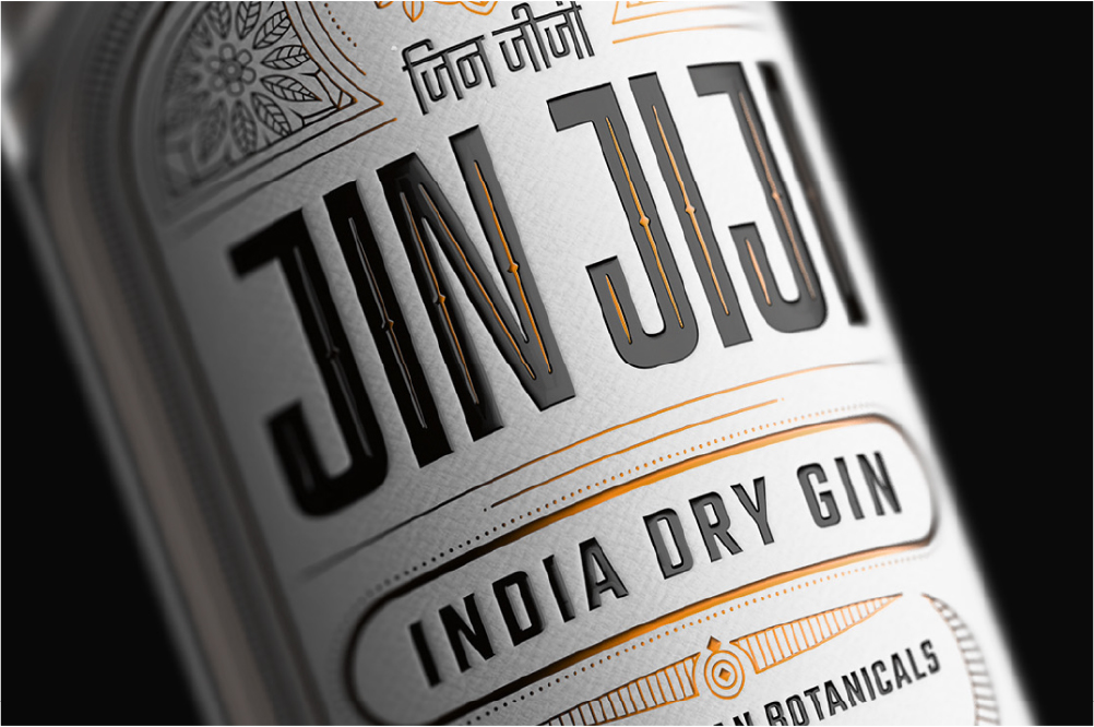 Packaging Indian Gin | Jin Jiji